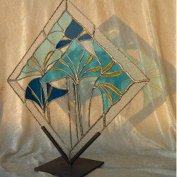 Lotus stained glass